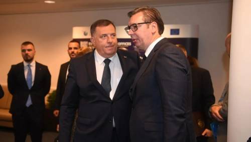Počela neformalna večera kod Borrella, stigao i Dodik