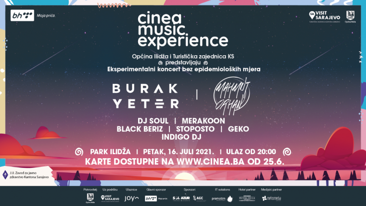 Počela on-line prodaja ulaznica za CINEA Eksperimentalni koncert na Ilidži