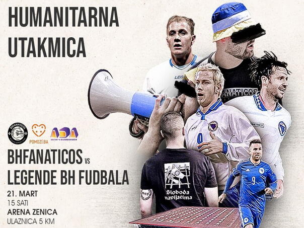 Počela prodaja ulaznica za humanitarnu utakmicu BH Fanaticosa i legendi bh. nogometa