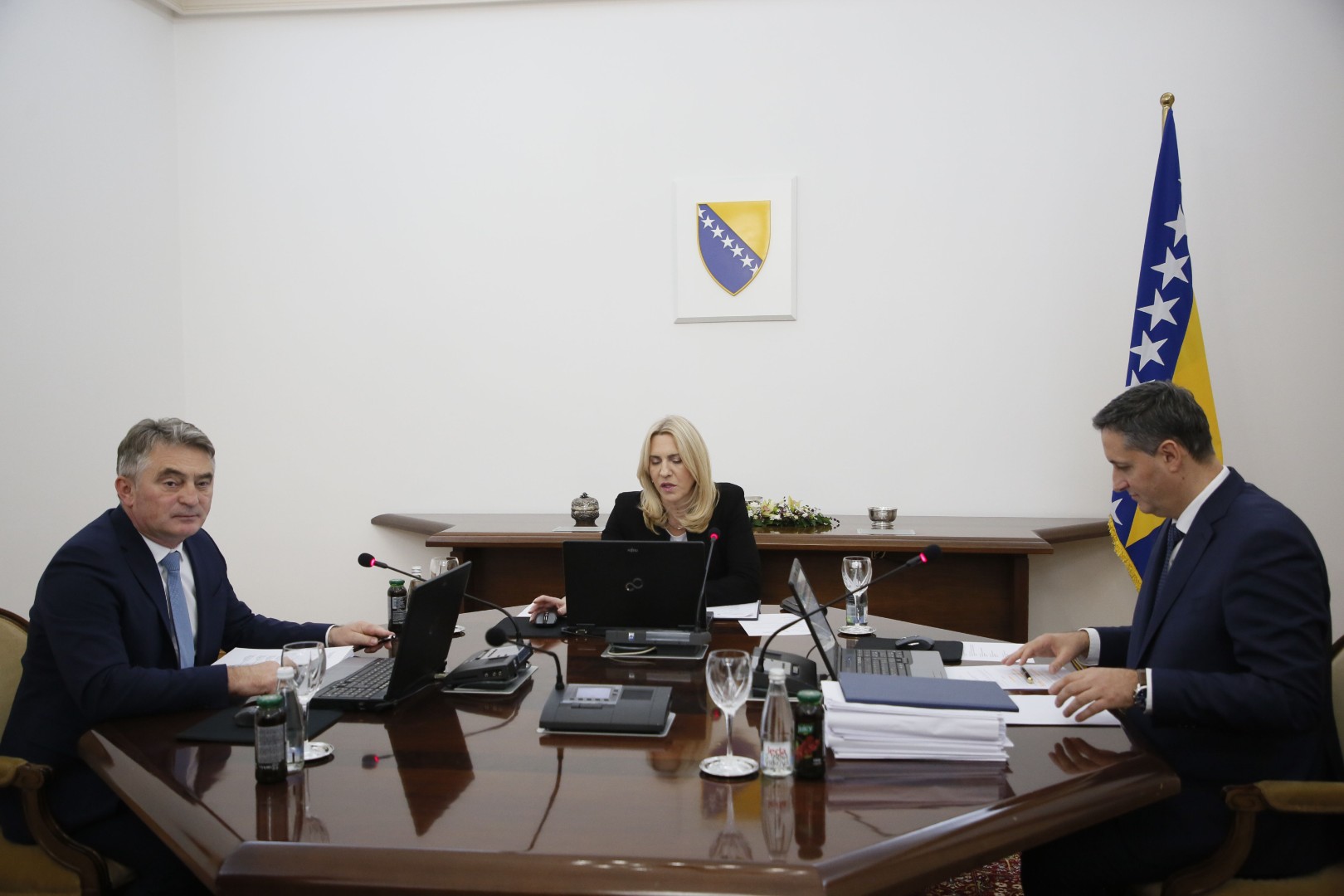 Počela prva sjednica Predsjedništva BiH u novom sazivu