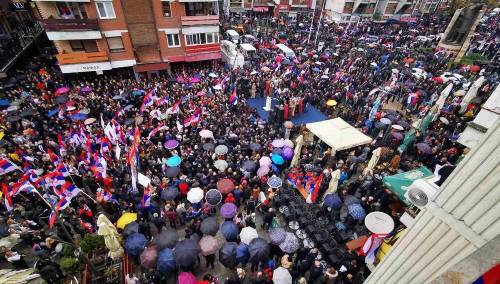 Počeli protesti Srba u Sjevernoj Mitrovici