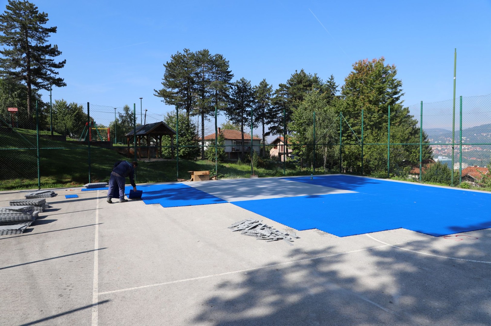 Počelo uređenje sportskog igrališta na Soukbunaru
