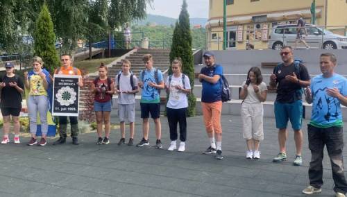 Počeo memorijalni pohod Goražde - Memorijalna šuma 8.372 na Posestri