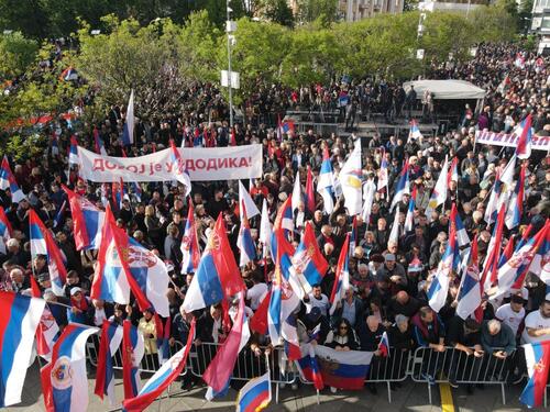 Počeo miting u Banjaluci, sijanje laži sa govornice