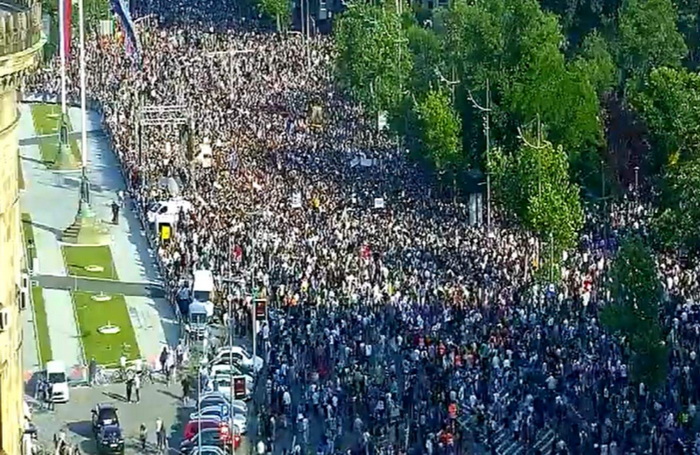 Počeo novi protest u Beogradu: Nema razgovora s Vučićem
