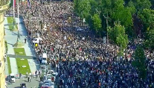 Počeo novi protest u Beogradu: Nema razgovora s Vučićem