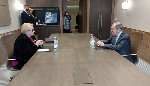 Počeo sastanak Bisere Turković sa Sergejom Lavrovom