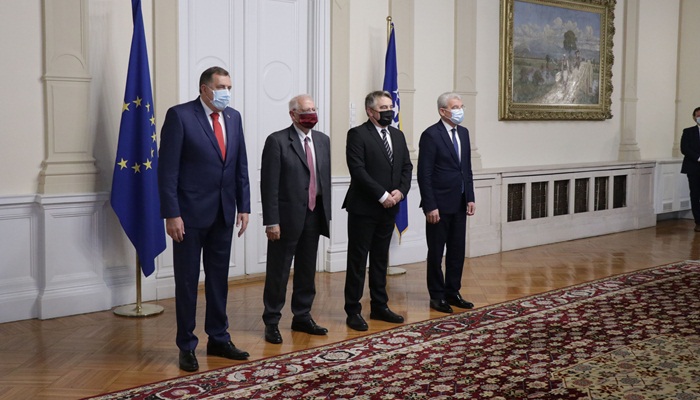 Počeo sastanak Borrella sa članovima Predsjedništva BiH