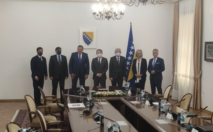 Počeo sastanak članova Predsjedništva BiH sa Palmerom i Eichhorst