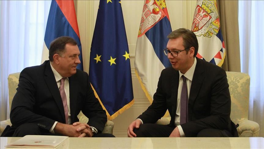 Počeo sastanak Dodika i Vučića