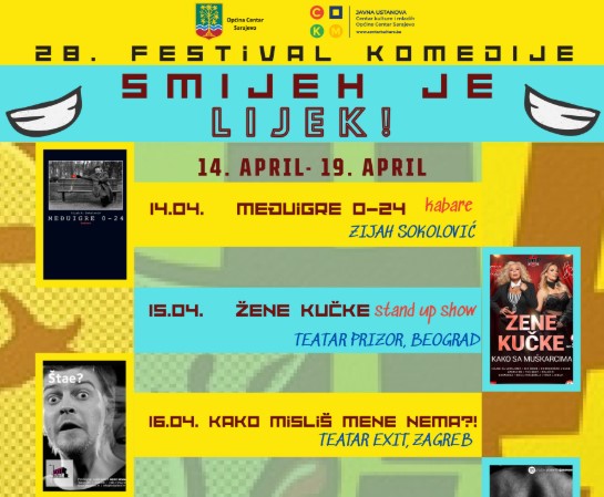 Počinje 28. festival komedije "Smijeh je lijek"