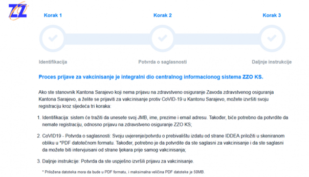 Počinje prijava za vakcinaciju stanovnika KS koji nisu osiguranici Zavoda