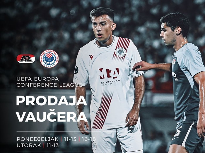 Počinje prodaja vaučera za susret AZ Alkmaar - HŠK Zrinjski