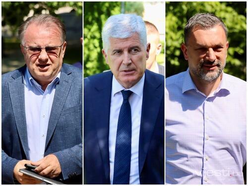 Počeo sastanak Trojke i HDZ-a u Konjicu, pogledajte ko je stigao