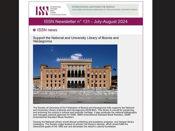 Podrška iz Pariza Nacionalnoj i univerzitetskoj biblioteci BiH