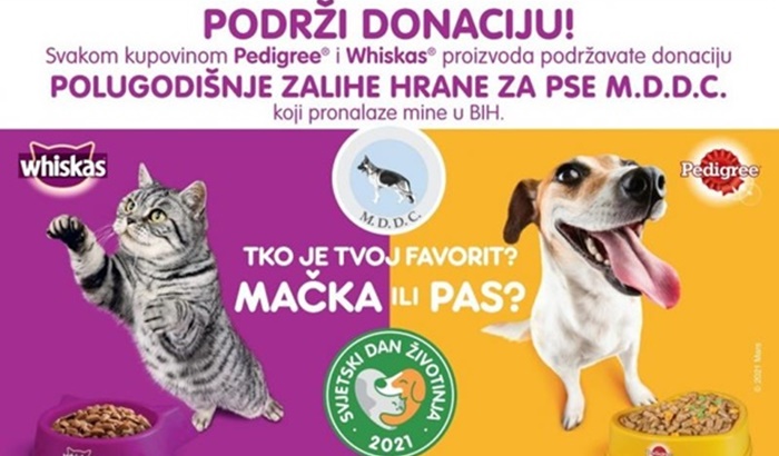 Podržite donaciju polugodišnje zalihe hrane za pse koji pronalaze mine u BiH