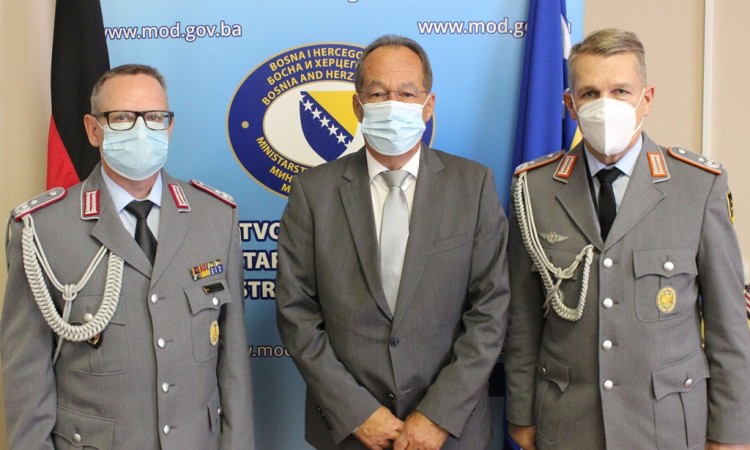 Podžić primio odlazećeg i novoimenovanog vojnog izaslanika SR Njemačke