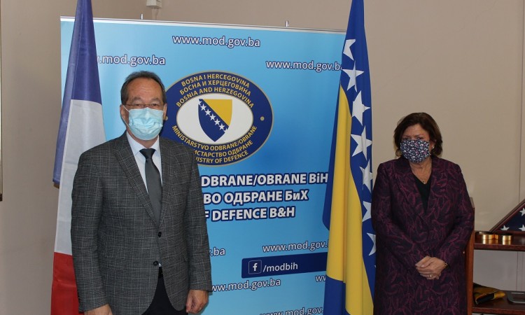 Podžić-Toudic: Nastaviti dobru vojnu saradnju BiH i Francuske