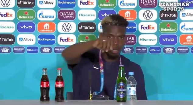 Pogba sklonio flašu piva jer ne želi reklamirati alkohol