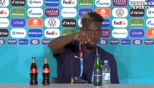 Pogba sklonio flašu piva jer ne želi reklamirati alkohol
