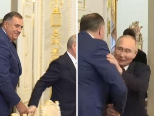 Pogledajte kako je Putin 'ispalio' Dodika: Predsjednik RS 'poljubio zrak'