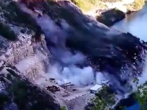 Pogledajte nevjerovatan snimak odrona u mjestu Bijela kod Mostara