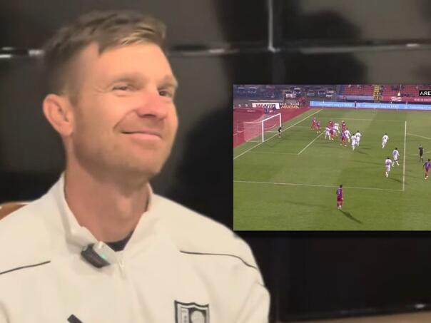 Pogledajte reakciju trenera Sarajeva na pitanje o ofsajdu kod gola Borca