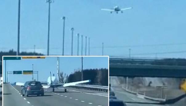 Pogledajte spektakularno slijetanje aviona na auto-put