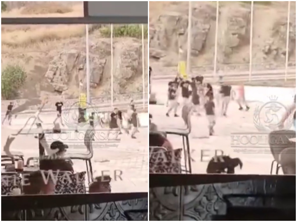 Pogledajte tučnjavu navijača Hajduka i Osijeka u Splitu