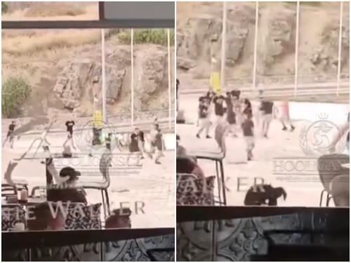 Pogledajte tučnjavu navijača Hajduka i Osijeka u Splitu