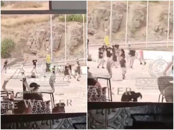 Pogledajte tučnjavu navijača Hajduka i Osijeka u Splitu