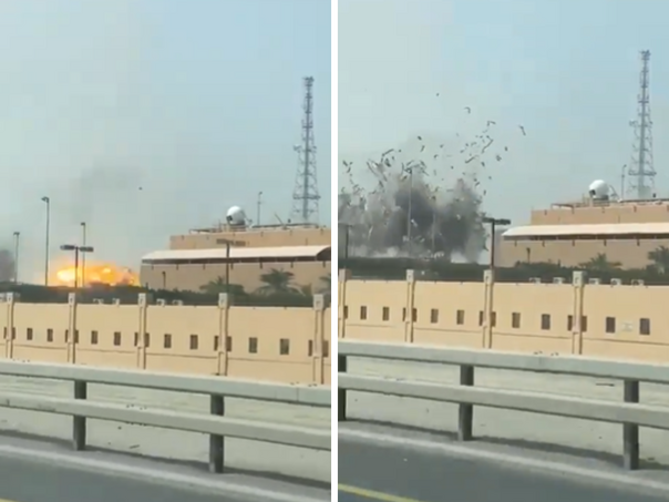 Pogođen servisni centar američke Pete flote u Bahreinu, objavljen snimak