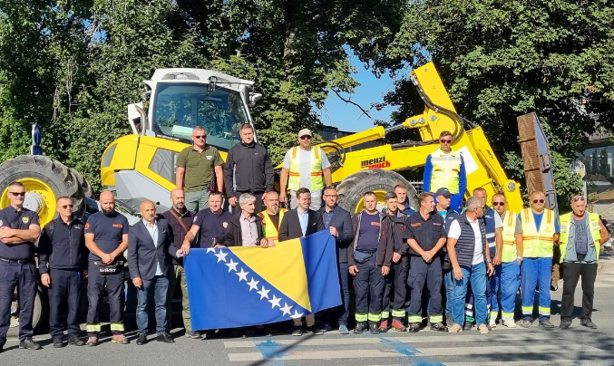 Pohvale za pripadnike civilne zaštite koji pomažu u Sloveniji