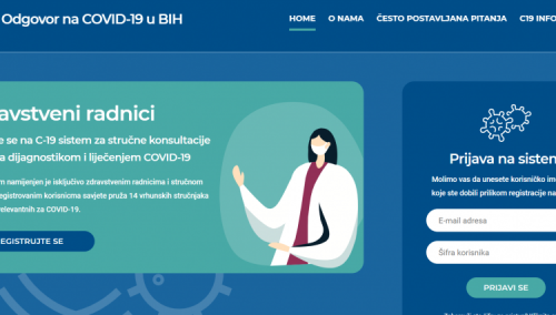 Pokrenuta web platforma Odgovor na Covid-19 u BiH