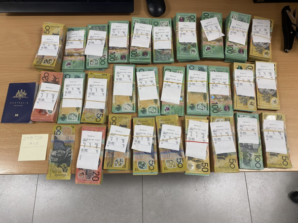 Pokušaj krijumčarenja: UIO oduzela gotovo 209.000 australskih dolara