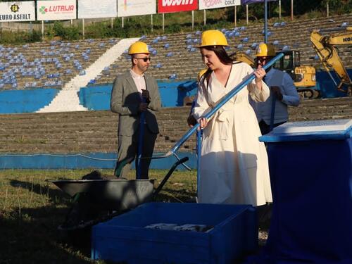 Polaganjem kamena temeljca počela izgradnja južne tribine na Grbavici