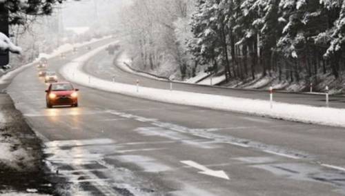 Poledica u višim predjelima, te na mostovima i prilazima tunelima