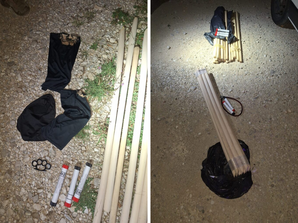 Policija kod navijača Rudara pronašla palice, lance, bokser, komade stakla