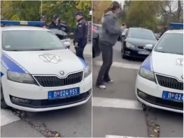 Policija privela muškarca u Beogradu, a on izašao na druga vrata vozila