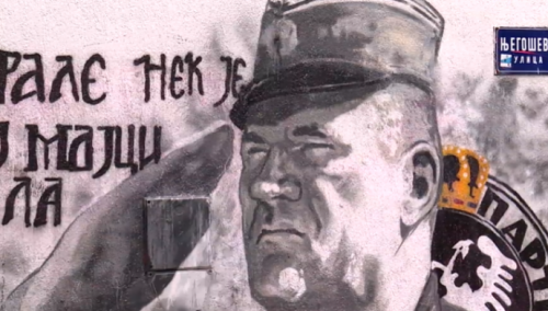 Policija u Beogradu štiti mural zločincu Ratku Mladiću
