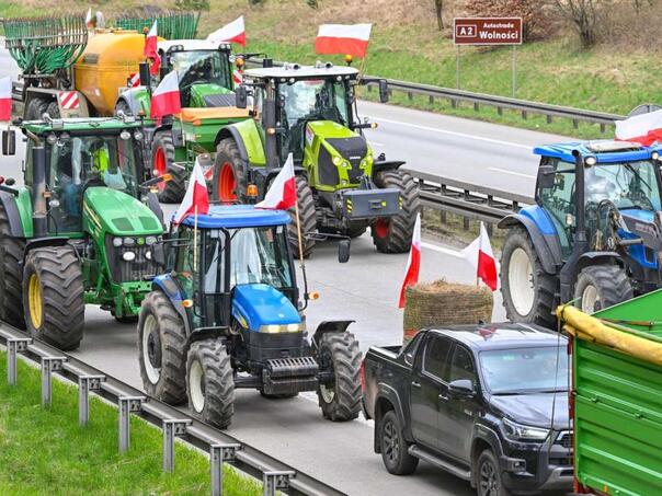 Poljski farmeri blokirali dva granična prelaza s Njemačkom
