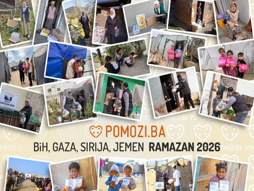 Pomozi.ba tokom ramazana podijelio gotovo 500 tona hrane