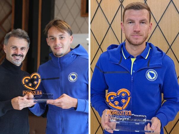 Pomozi.ba uručio priznanja Džeki i Dediću: Heroji i van terena