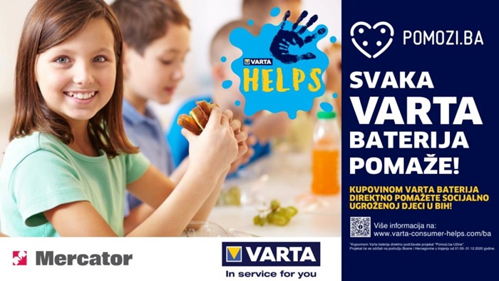 Pomozi.ba, Varta i Mercator: Nijedno dijete ne zaslužuje da bude gladno