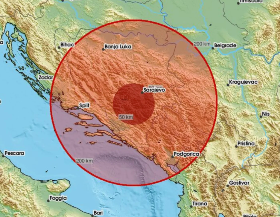 Ponovo prijavljen zemljotres u Hercegovini