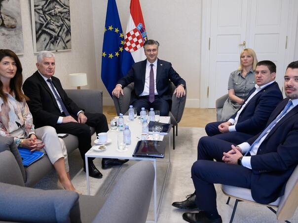 Ponovo riječi hvale: Čović sa Plenkovićem o 'podršci Hrvatske EU integracijama BiH'