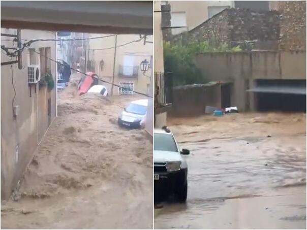 Poplave u Kataloniji, ljudi zarobljeni u zgradama i autima
