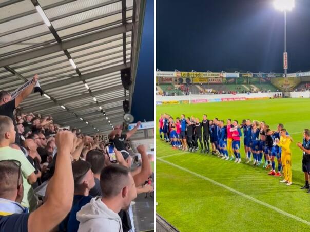 Poražavajuće scene u Riedu: Igrači i navijači BiH slavili poraz