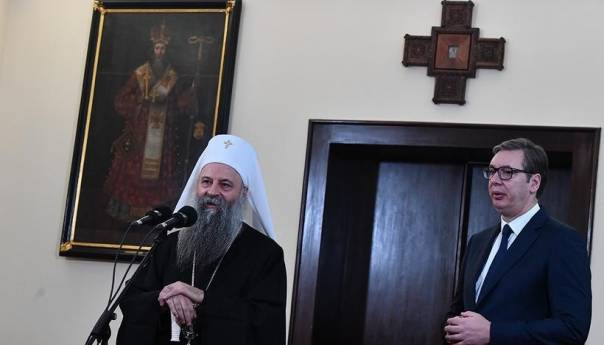 Porfirije 'molio Vučića da sačuva mir, da ne dođe do oružanih sukoba'