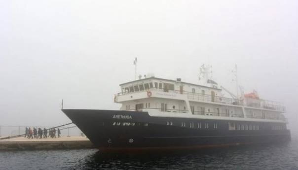 Posada kruzera u Malom Lošinju u karantinu